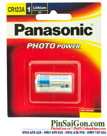 Panasonic CR123AW; Pin Panasonic CR123AW CR17345 PhotoLithium 3V chính hãng (Vỉ 1viên)